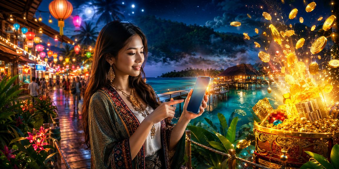 Paparan aplikasi kasino mudah alih bergaya Melayu di Sabah Malaysia